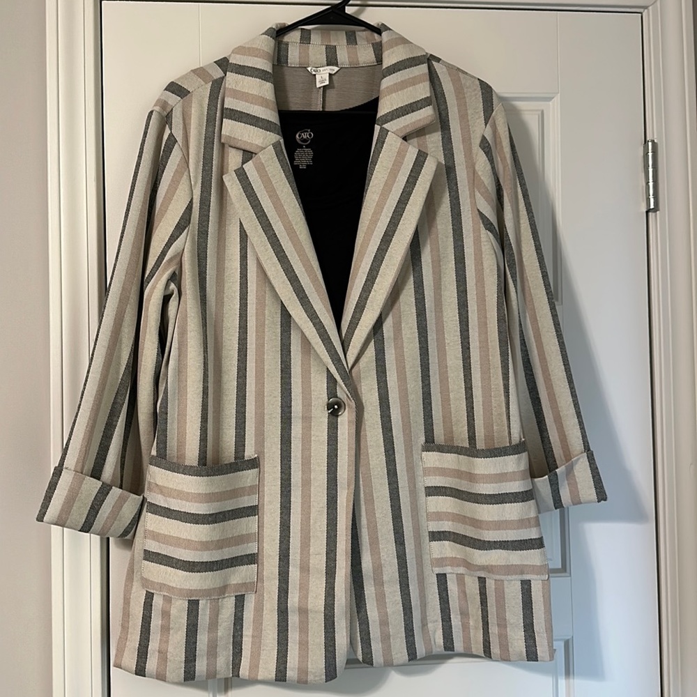 Stripped Comfy Blazer